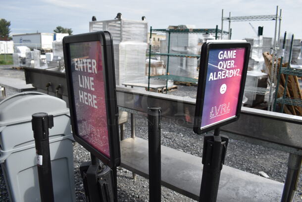 6 US Weight Black Stanchions. Includes 14x14x39. 6 Times Your Bid! - Image 5 of 6