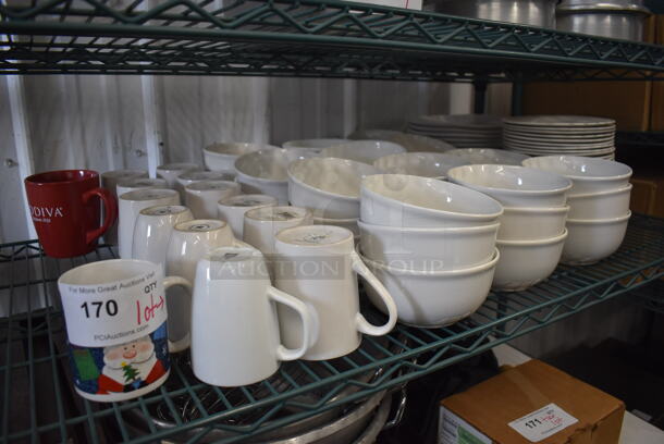 ALL ONE MONEY! Lot of Various Ceramic Dishes Including Bowls and Mugs - Image 1 of 6