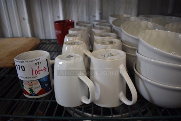 ALL ONE MONEY! Lot of Various Ceramic Dishes Including Bowls and Mugs - Image 2 of 6