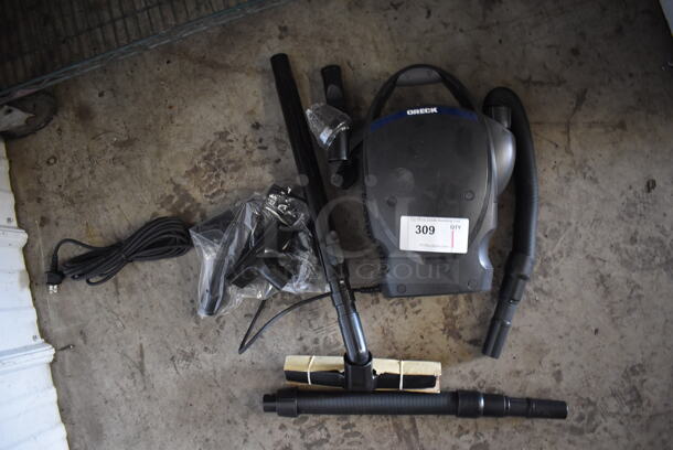 BRAND NEW! Oreck CC1600 Ultimate Handheld Bagged Canister Vacuum. Stock Picture Used For Gallery Picture. 120 Volts, 1 Phase. 14x10x16. Tested and Working! - Image 3 of 8