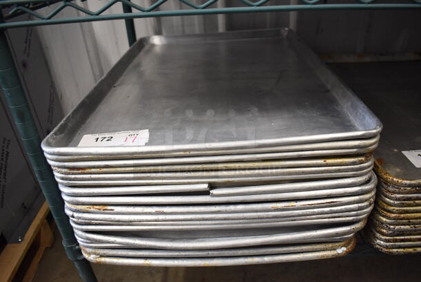 17 Metal Full Size Baking Pans. 18x26x1. 17 Times Your Bid! - Image 1 of 3