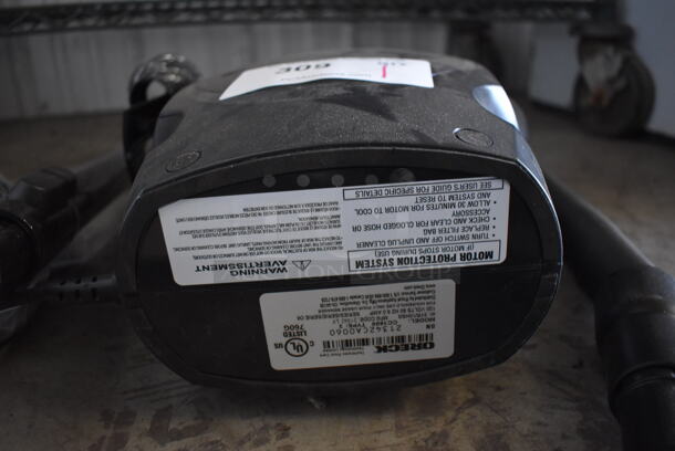 BRAND NEW! Oreck CC1600 Ultimate Handheld Bagged Canister Vacuum. Stock Picture Used For Gallery Picture. 120 Volts, 1 Phase. 14x10x16. Tested and Working! - Image 8 of 8