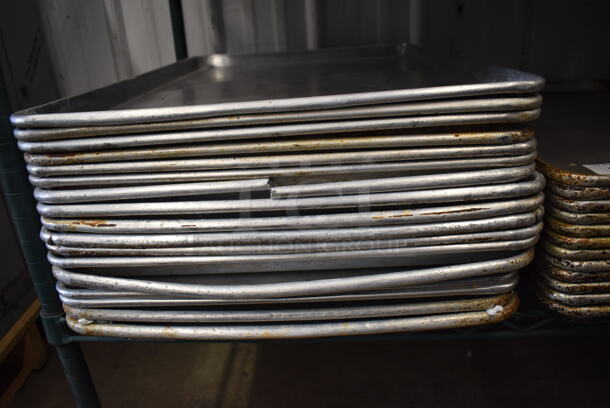 17 Metal Full Size Baking Pans. 18x26x1. 17 Times Your Bid! - Image 3 of 3