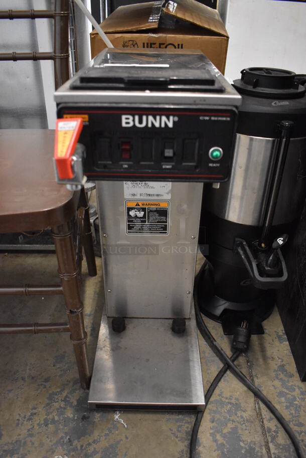 Bunn CWTF-APS Stainless Steel Commercial Countertop Coffee Machine w/ Hot Water Dispenser. 120 Volts, 1 Phase. 8x21x24
