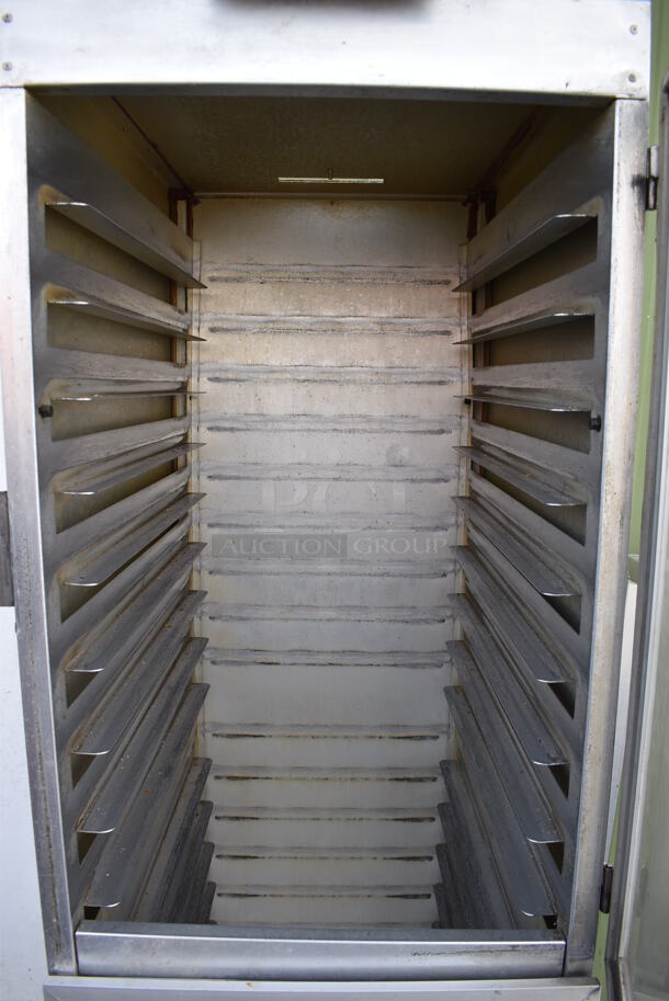 Metal Commercial Enclosed Pan Transport Rack on Commercial Casters. 22x28x71 - Image 4 of 5