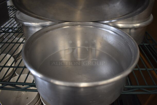 11 Metal Round Baking Pans w/ Lids. 9x9x3.5. 11 Times Your Bid! - Image 4 of 4