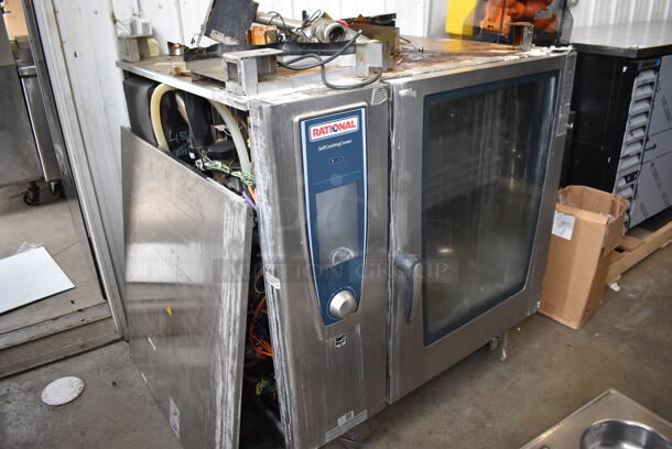 2019 Rational SCC WE 102 Stainless Steel Commercial Combitherm Self Cooking Center Convection Oven on Commercial Casters. 480 Volts, 3 Phase. 42x40x48 - Image 2 of 8
