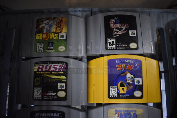 Nintendo 64 NUS-001 Countertop Video Game Console w/ 4 Controllers and 8 Various Games. 10.5x9x3 - Image 5 of 7