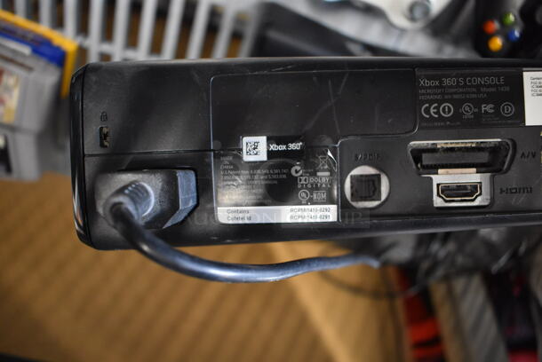 2 Xbox 360 Game Consoles w/ 4 Controllers, NHL 08 Ice Hockey Game and Halo Game. 10.5x10.5x2.5. 2 Times Your Bid! - Image 5 of 6