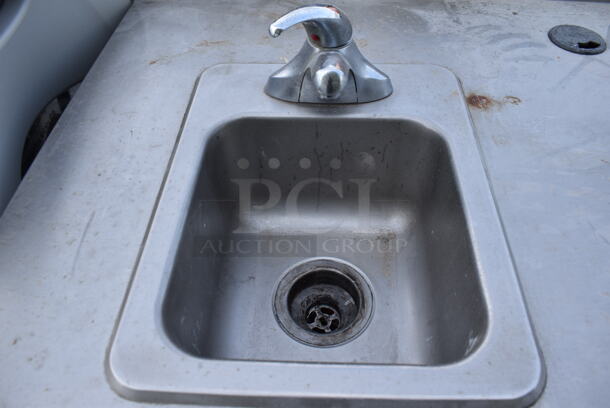 Duke SUBPS-60-LM Stainless Steel Commercial Counter w/ Sink Basin, Faucet, Handle and 2 Wood Pattern Doors. 60x30x40 - Image 7 of 7