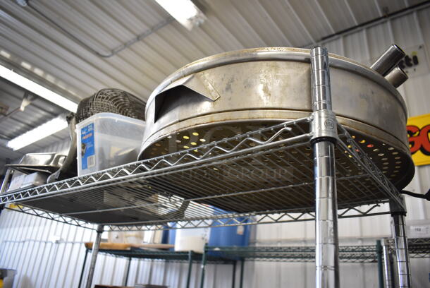 ALL ONE MONEY! Tier Lot of Various Items Including Metal Fan, Metal Lids - Image 4 of 4