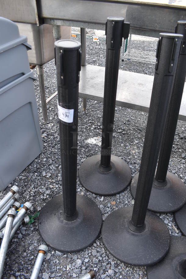 6 US Weight Black Stanchions. Includes 14x14x39. 6 Times Your Bid! - Image 3 of 6