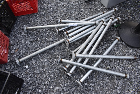 ALL ONE MONEY! Lot of Metal Poles. Includes 35"