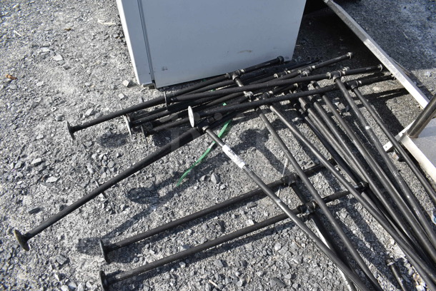 ALL ONE MONEY! Lot of Custom Metal Frame Pieces Used as Ceiling-Mounted Curtain Rods - Image 5 of 5