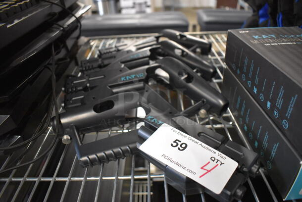 4 KAT VR Poly Gun Shaped Attachment for Controllers. 10x3x6. 4 Times Your Bid! - Image 1 of 3