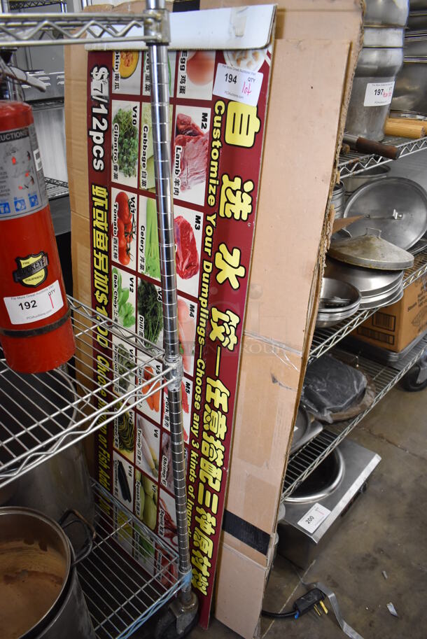 ALL ONE MONEY! Lot of Sign and Cardboard - Image 1 of 3