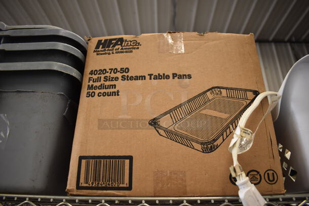 ALL ONE MONEY! Tier Lot of Various Items Including Gray Poly Bus Bins and Power Strips - Image 3 of 4