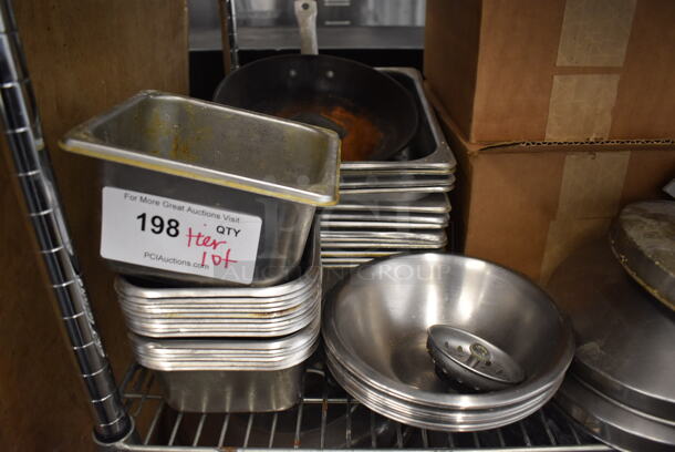 ALL ONE MONEY! Tier Lot of Various Items Including Metal Bins and Lids - Image 2 of 5