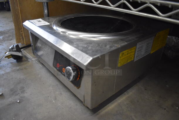 2019 ZX-X9 Stainless Steel Commercial Countertop Single Burner Wok Style Induction Range. 220 Volts 16.5x19x8 - Image 2 of 6