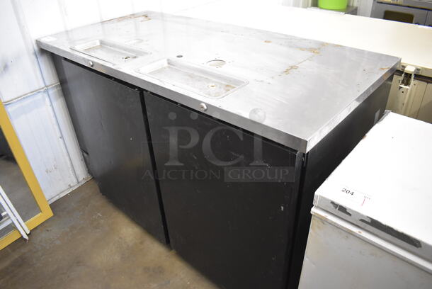 Beverage Air DD58-1-B Stainless Steel Commercial Direct Draw Kegerator. 115 Volts, 1 Phase. 59x28x37.5. Tested and Working!