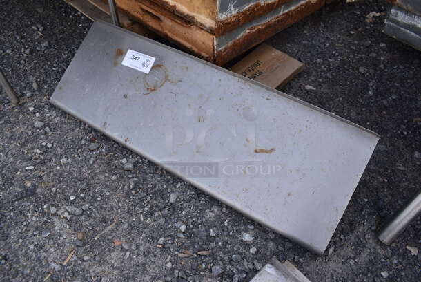 Stainless Steel Shelf w/ Wall Mount Brackets. 36x12x10 - Image 1 of 4