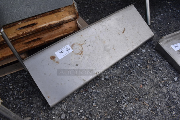 Stainless Steel Shelf w/ Wall Mount Brackets. 36x12x10 - Image 2 of 4