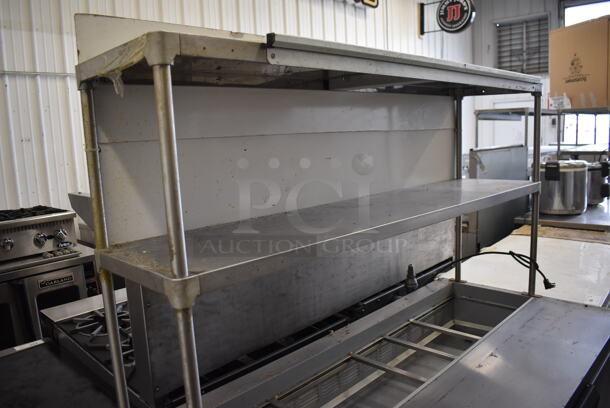 Beverage Air SPE60-16 Stainless Steel Commercial Prep Table w/ 2 Tier Over Shelf on Commercial Casters. 115 Volts, 1 Phase. 60x29x73. Tested and Powers On But Does Not Get Cold - Image 3 of 8