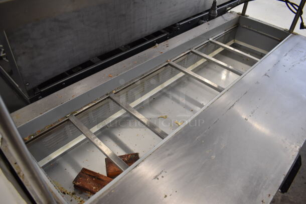 Beverage Air SPE60-16 Stainless Steel Commercial Prep Table w/ 2 Tier Over Shelf on Commercial Casters. 115 Volts, 1 Phase. 60x29x73. Tested and Powers On But Does Not Get Cold - Image 4 of 8