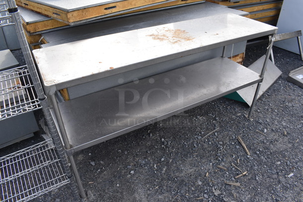 Stainless Steel 2 Tier Shelf. 60x18x32 - Image 2 of 3