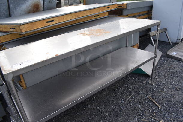 Stainless Steel 2 Tier Shelf. 60x18x32 - Image 3 of 3