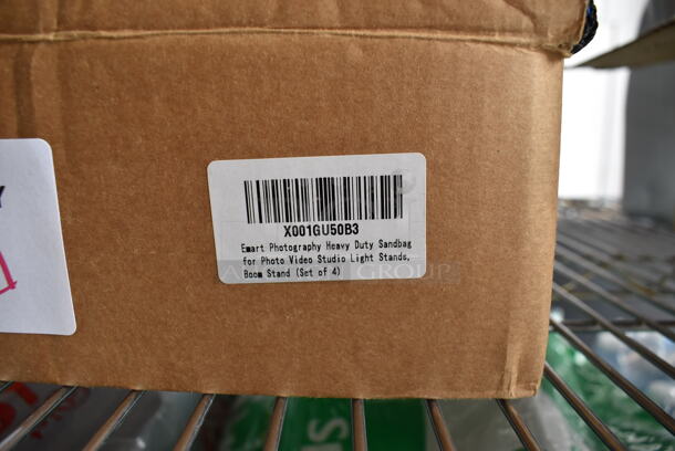 Box of 4 BRAND NEW! Blue and Black Heavy Duty Sandbags.  - Image 3 of 4