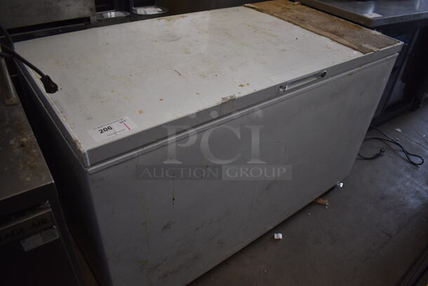 Frigidaire Metal Chest Freezer. 56x30x34. Tested and Working! - Image 1 of 5