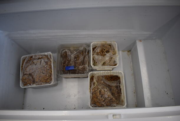 Frigidaire Metal Chest Freezer. 56x30x34. Tested and Working! - Image 4 of 5