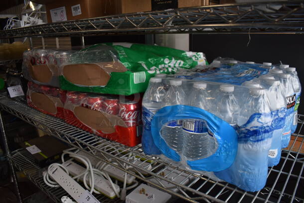 ALL ONE MONEY! Tier Lot of Various Drinks Including Soda, Water and Monster - Image 1 of 5