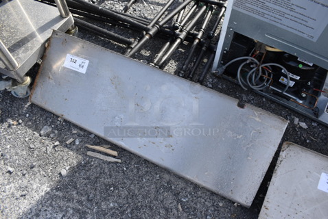Metal Shelf w/ Wall Mount Brackets. 36x12x11