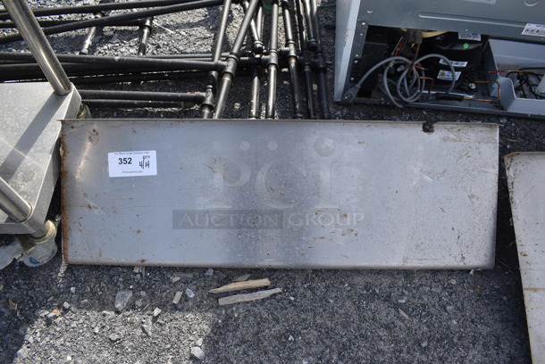 Metal Shelf w/ Wall Mount Brackets. 36x12x11 - Image 2 of 5