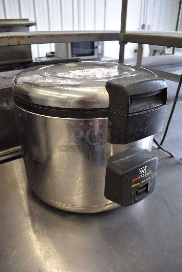Thunder Group Stainless Steel Commercial Countertop Rice Cooker. 120 Volts, 1 Phase. 16x18x14. Tested and Working! - Image 2 of 5