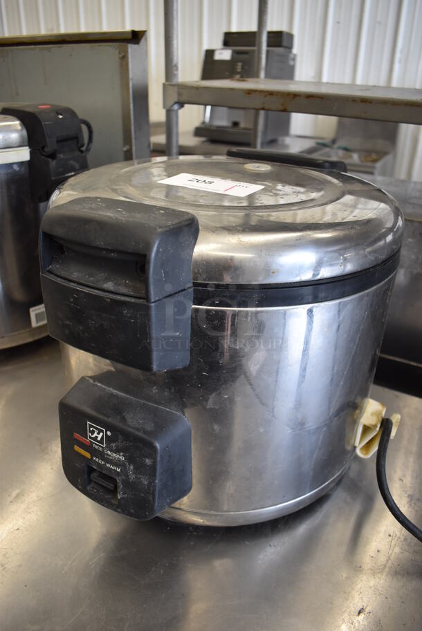 Thunder Group Stainless Steel Commercial Countertop Rice Cooker. 120 Volts, 1 Phase. 16x18x14. Tested and Working! - Image 3 of 5