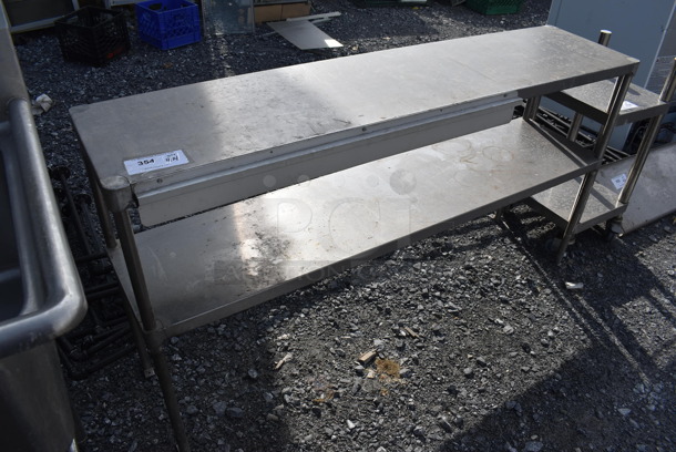 Metal 2 Tier Shelf. 60x14x42 - Image 3 of 4