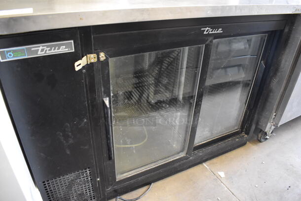 2018 True TBB-24-48G-SD-HC-LD Metal Commercial 2 Door Back Bar Cooler Merchandiser. 115 Volts, 1 Phase. 49x24.5x36. Tested and Powers On But Does Not Get Cold - Image 2 of 6
