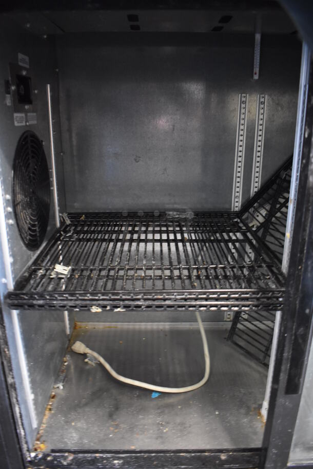 2018 True TBB-24-48G-SD-HC-LD Metal Commercial 2 Door Back Bar Cooler Merchandiser. 115 Volts, 1 Phase. 49x24.5x36. Tested and Powers On But Does Not Get Cold - Image 3 of 6