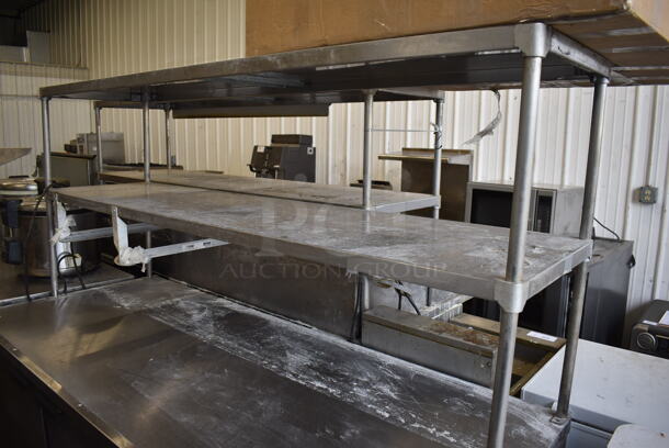 Beverage Air UCR72AY Stainless Steel Commercial Prep Table w/ 2 Tier Over Shelf on Commercial Casters. 115 Volts, 1 Phase. 72x31x68. Tested and Working! - Image 2 of 8