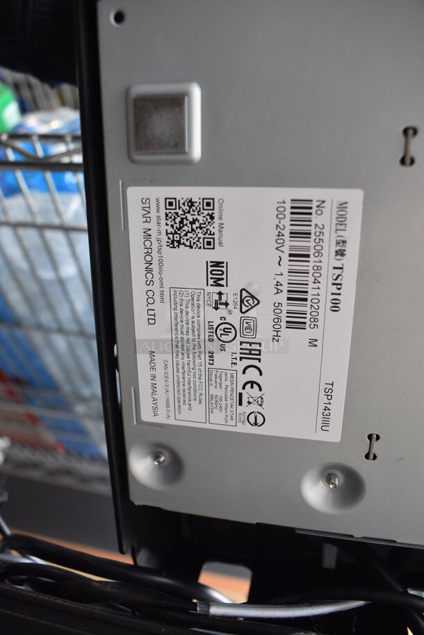 9.5" iPad 32GB Wi-Fi Silver Tablet with Square Stand Kit for iPad w/ Star Micronics TSP100 Receipt Printer and Metal Cash Drawer w/ Key. 6x8x6, 16.5x16x4 - Image 5 of 7