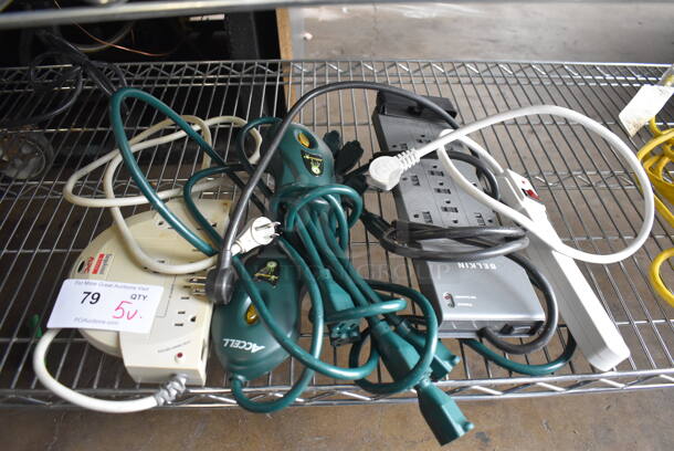 5 Various Power Strips. 5 Times Your Bid!