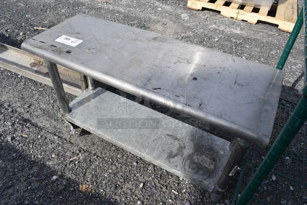 Stainless Steel Table w/ Metal Under Shelf. 36x14x21.5 - Image 2 of 3
