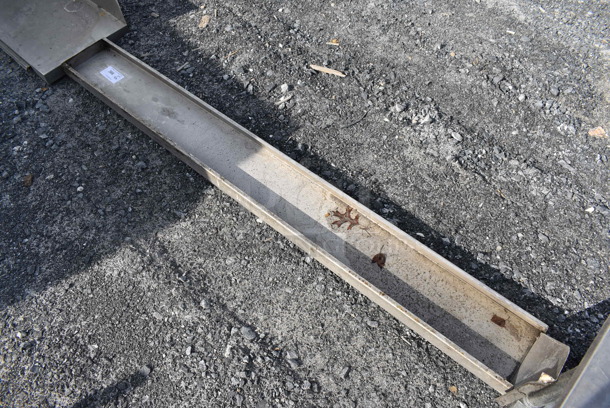 Metal Shelf w/ 1 Bracket. 73x10x12 - Image 1 of 4