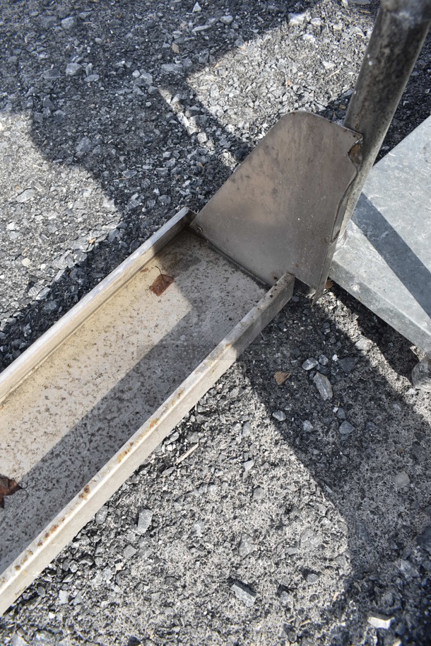 Metal Shelf w/ 1 Bracket. 73x10x12 - Image 2 of 4