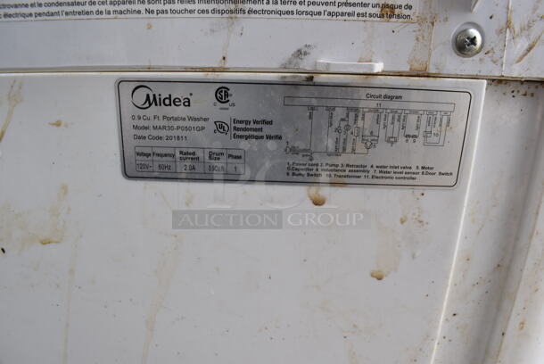 2018 Midea MAR30-P0501GP Floor Style Portable Washer on Casters. 120 Volts, 1 Phase. 17x17x31.5 - Image 6 of 6