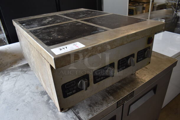 Pantin Stainless Steel Commercial Countertop Electric Powered 4 Burner Induction Range. 240 Volts, 1 Phase. 24x31.5x14 - Image 2 of 7