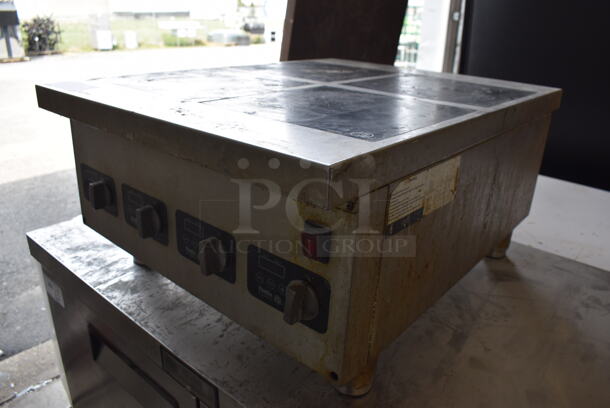 Pantin Stainless Steel Commercial Countertop Electric Powered 4 Burner Induction Range. 240 Volts, 1 Phase. 24x31.5x14 - Image 5 of 7